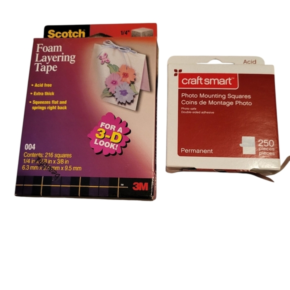 🩷 3/$15 Scrapbooking/Craft Supplies Bundle with Foam Tape and Tags - Picture 5 of 8
